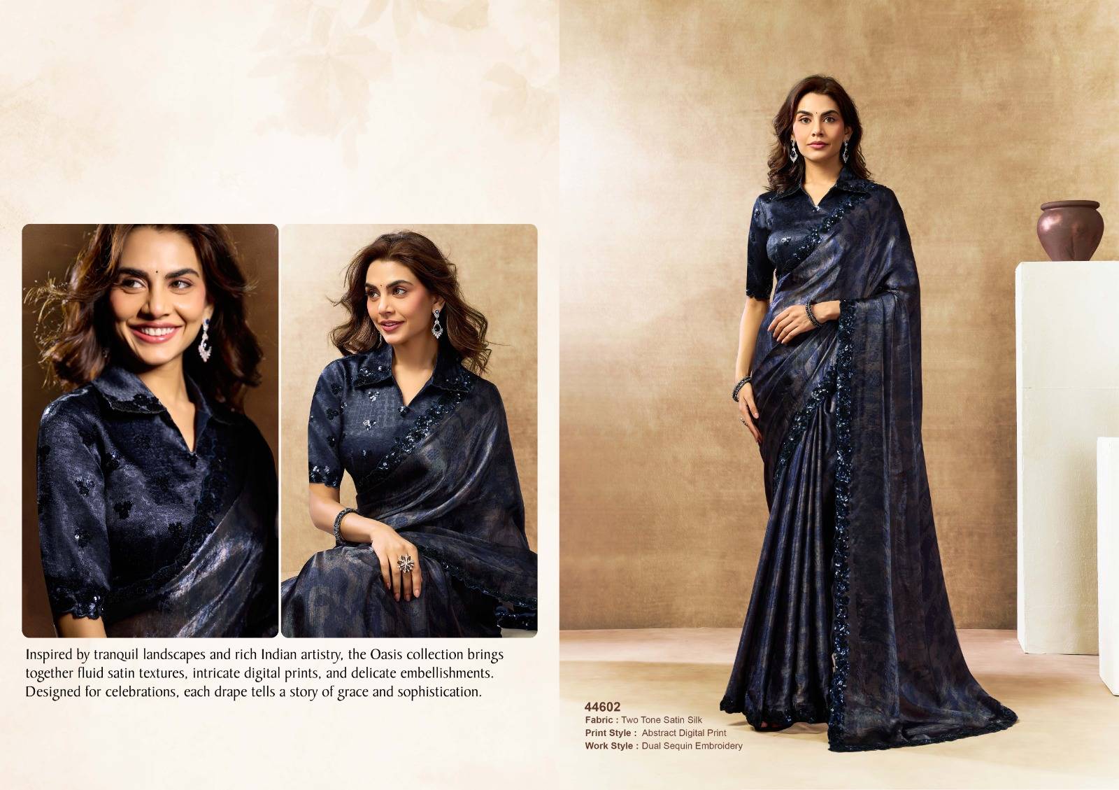 NORITA 44600 OASIS  by MAHOTSAV  44601 to 44616 series  Colorful casual and party Wear silk sarees At Wholesale